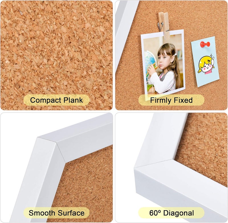 Facilife 4 Packs Cork Board,Corkboards for Wall,Small Cork Board Decorations,Cork Boards for Walls with Frame, Decorative for Office, School & Home - Image 5